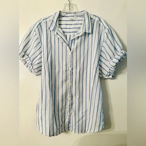 GAP striped shirt sleeve button up